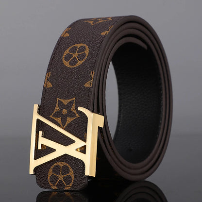 Luxury Men's Genuine Leather Belt – High-Quality & Stylish Louis Vuitton