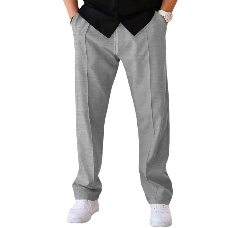 Men’s Spring/Summer Loose Straight-Leg Pants – Lightweight, Sporty & Oversized