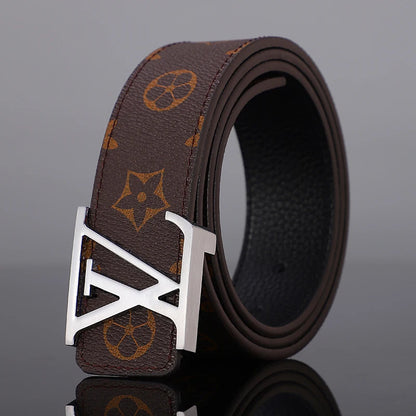 Luxury Men's Genuine Leather Belt – High-Quality & Stylish Louis Vuitton