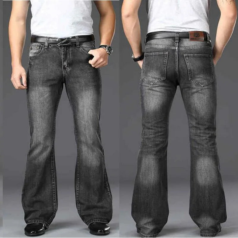 Men's Flared Jeans Street Pants Reton Wide Leg Pants