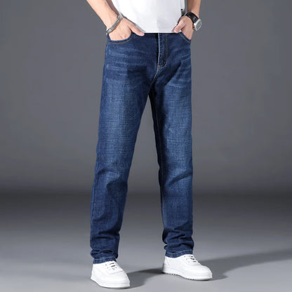 Classic Men's Loose Straight Jeans – Timeless, Comfortable & Versatile