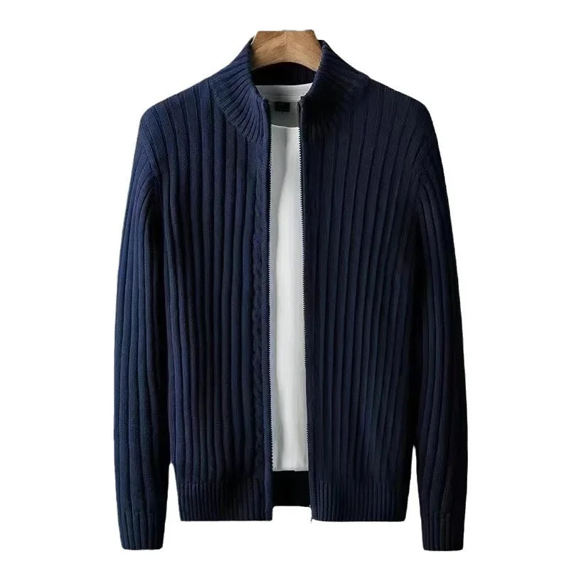 Men’s Autumn-Winter Knitted Cardigan Sweater – Trendy, Warm & Stylish