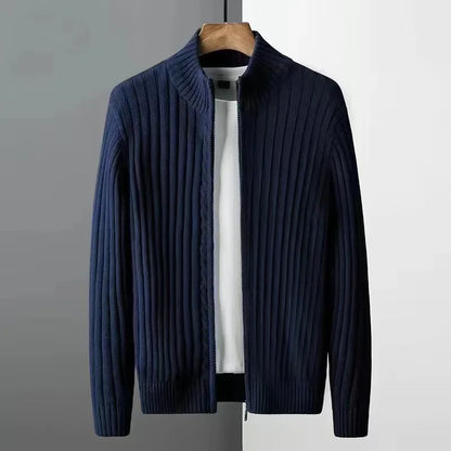 Men’s Autumn-Winter Knitted Cardigan Sweater – Trendy, Warm & Stylish