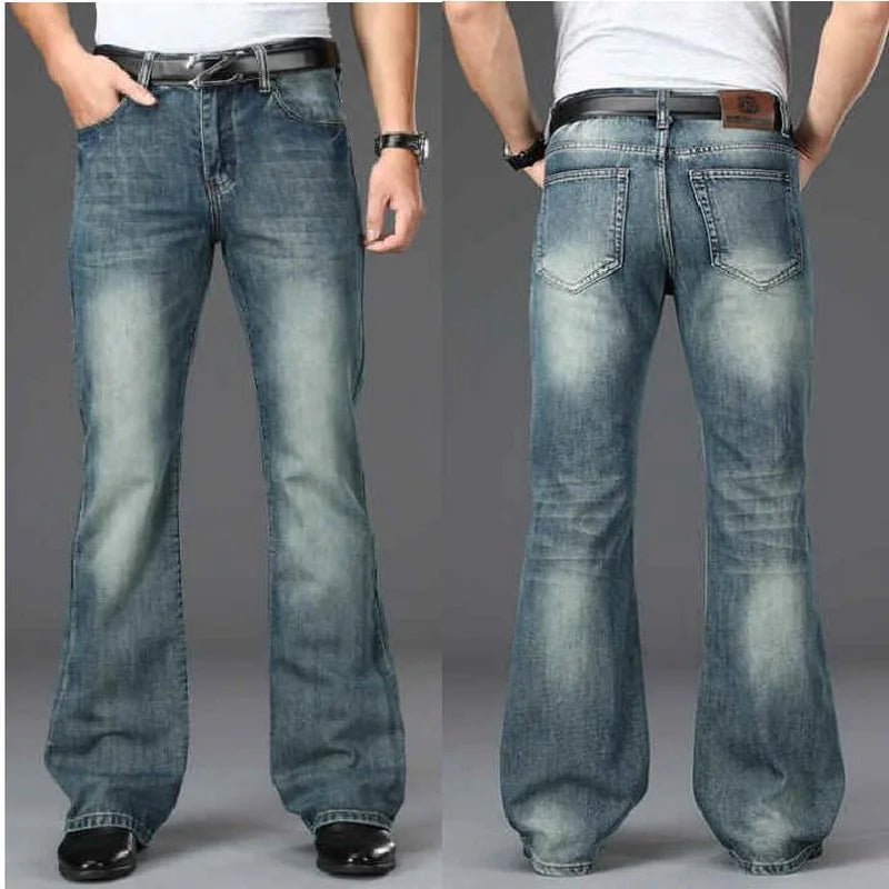 Men's Flared Jeans Street Pants Reton Wide Leg Pants