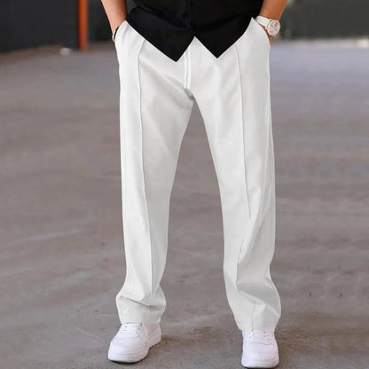 Men’s Spring/Summer Loose Straight-Leg Pants – Lightweight, Sporty & Oversized