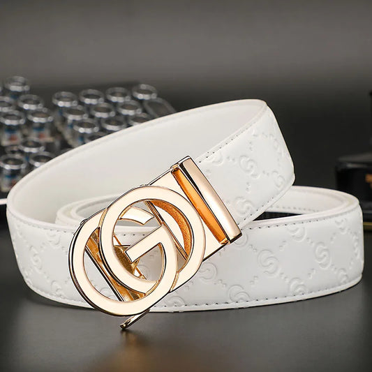 Luxury 3.4cm Designer Leather Belt – Premium Business & Casual Style Gucci