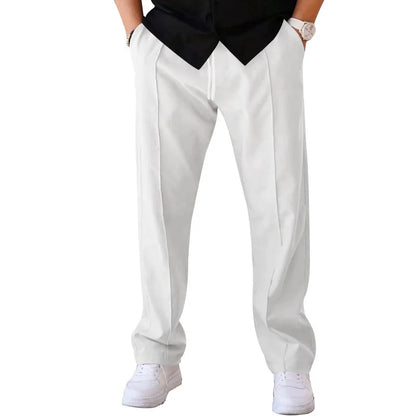 Men’s Spring/Summer Loose Straight-Leg Pants – Lightweight, Sporty & Oversized