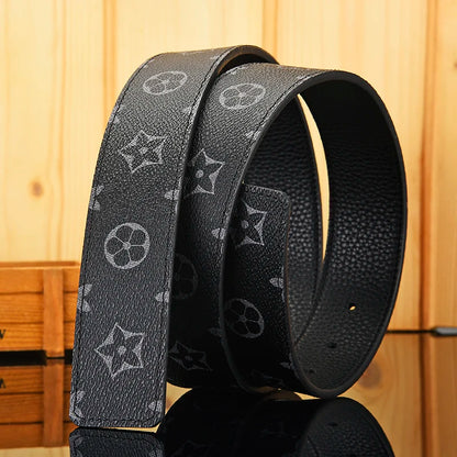 Luxury Men's Genuine Leather Belt – High-Quality & Stylish Louis Vuitton