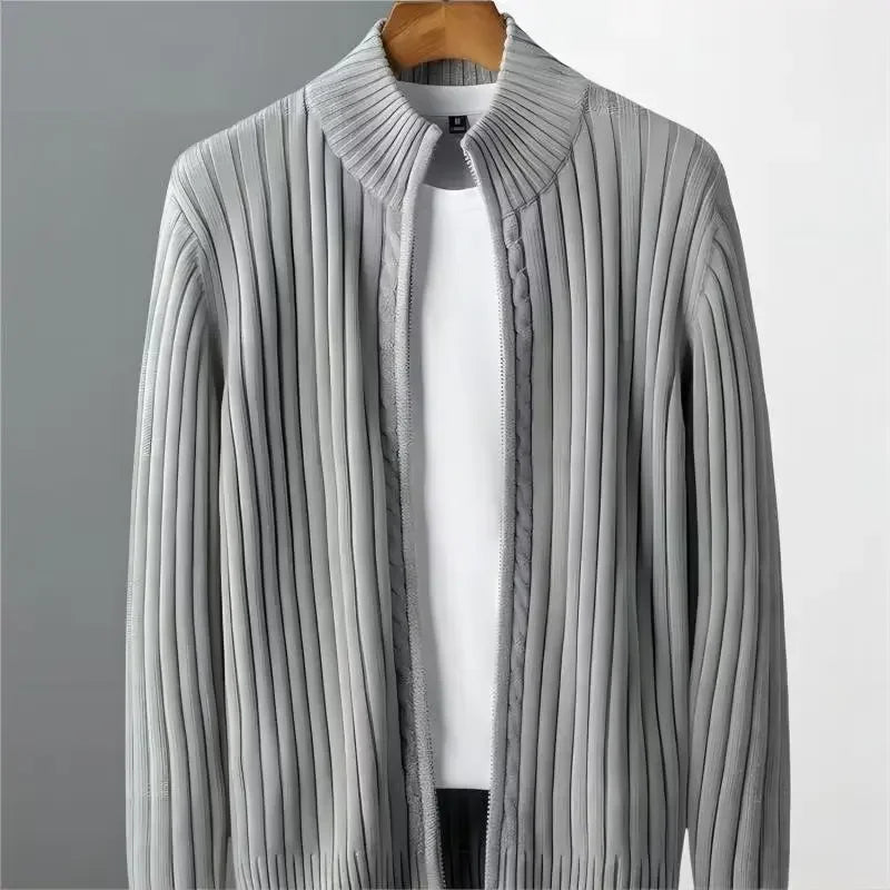 Men’s Autumn-Winter Knitted Cardigan Sweater – Trendy, Warm & Stylish