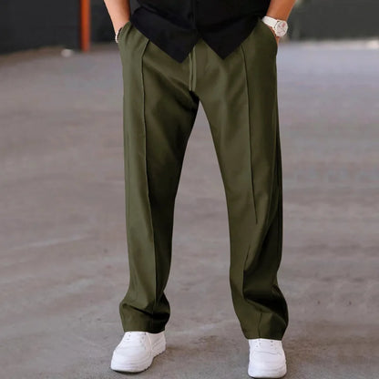 Men’s Spring/Summer Loose Straight-Leg Pants – Lightweight, Sporty & Oversized